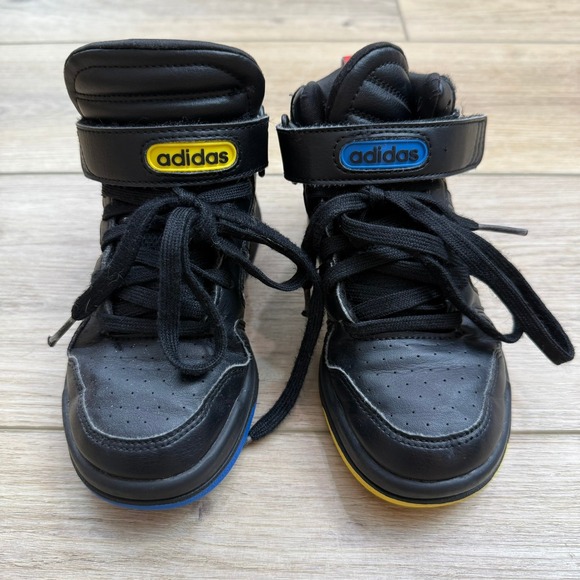 Adidas Postmove Mid Shoes Black High Top Sneakers Boys Size 12K - Picture 3 of 12